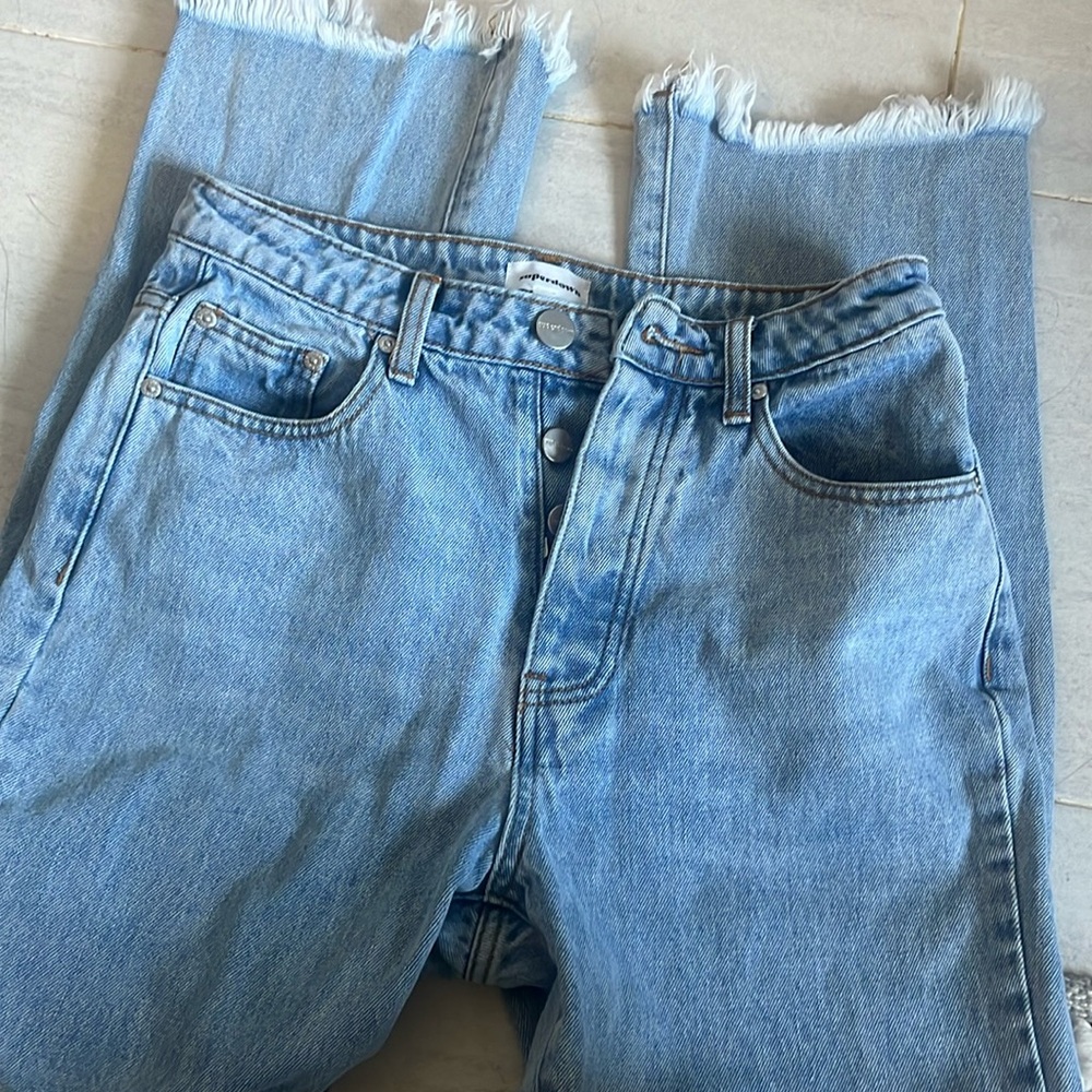Straight leg jeans